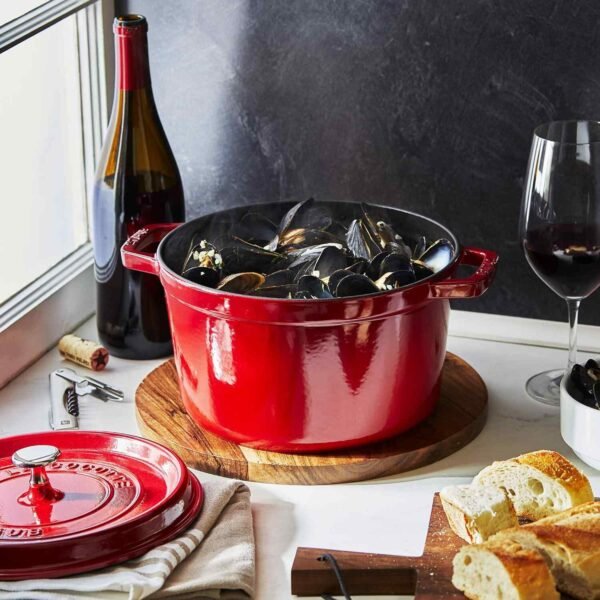 Olla Cocotte con Tapa 28 cm, Hierro Fundido - Imagen 6