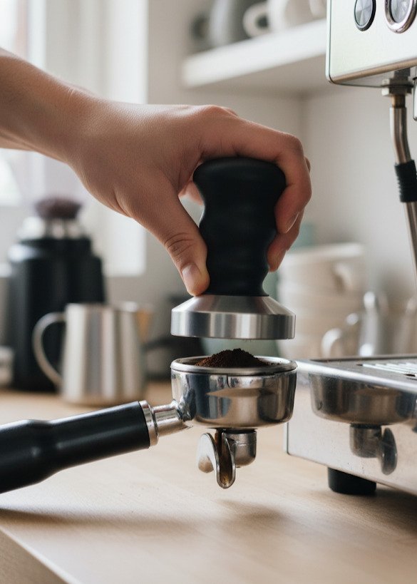 Motta - Tamper para café con base de acero inoxidable, 5.8cm - Imagen 6