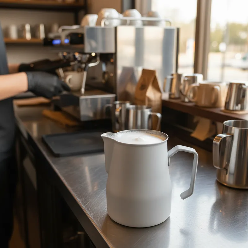 Motta – Jarra de leche profesional de acero inoxidable - Imagen 5