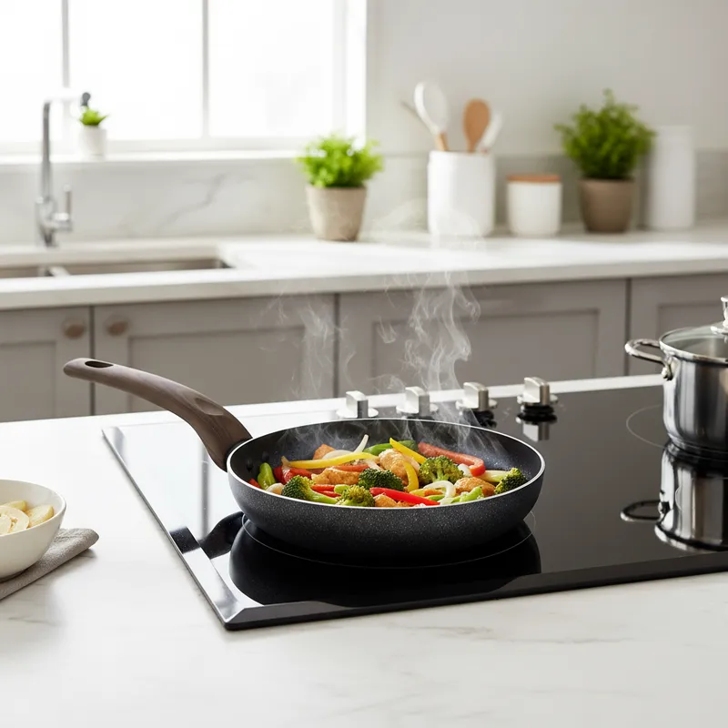 Mopita - Sartén antiadherente de aluminio con parte inferior plana, 28cm - Imagen 3