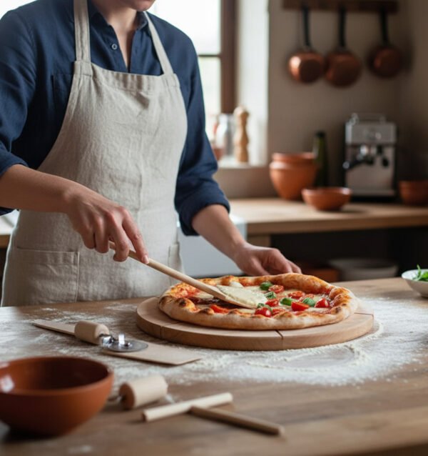 Bisetti - Juego de 7 Piezas para Hacer Pizza y Crepes Caseros - Imagen 5