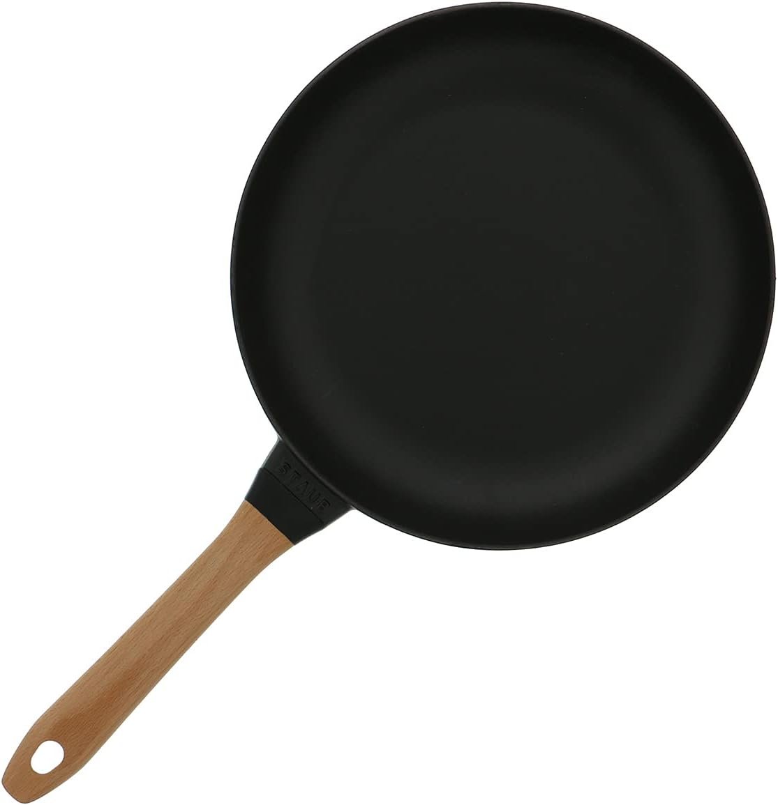 STAUB PANS - Sartén Negra con Mango de Madera, 28 cm - Imagen 2