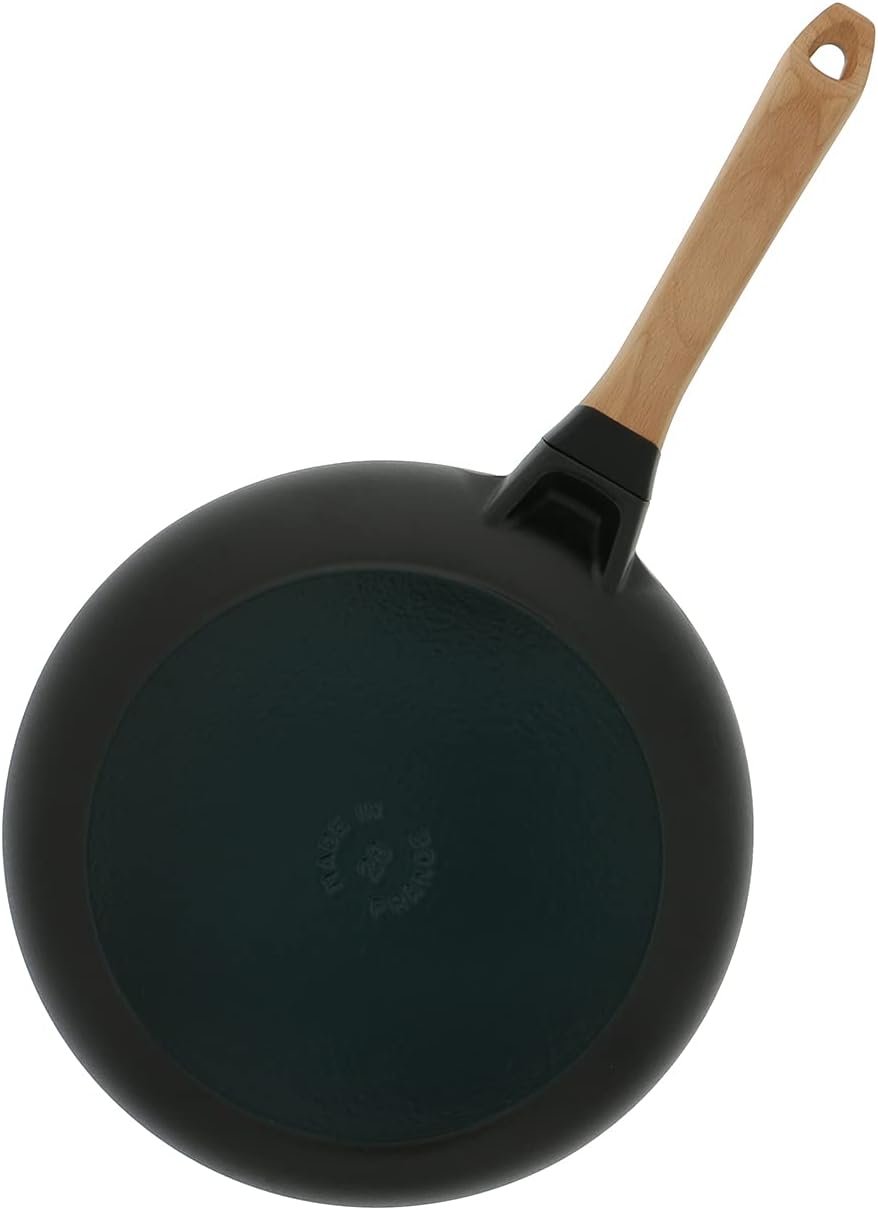 STAUB PANS - Sartén Negra con Mango de Madera, 28 cm - Imagen 3