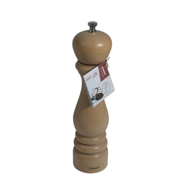 Bisetti - Molino de pimienta de madera de haya, 25cm - Imagen 3