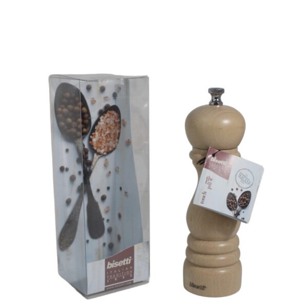 Bisetti - Molino de pimienta de haya Roma, 18 cm - Imagen 3