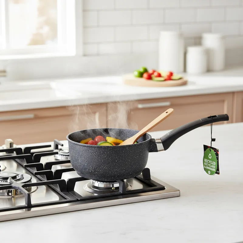 Olympia Hard Cook - Sartén redonda antiadherente de aluminio, 2L - Imagen 5