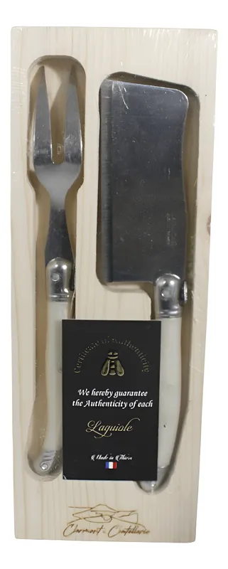 Laguiole Premium - Cortadores de queso de acero inoxidable de 2 piezas - Imagen 2