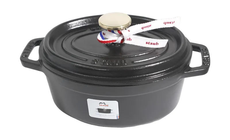 Staub - Olla Cocotte Ovalada, Negro - Imagen 3
